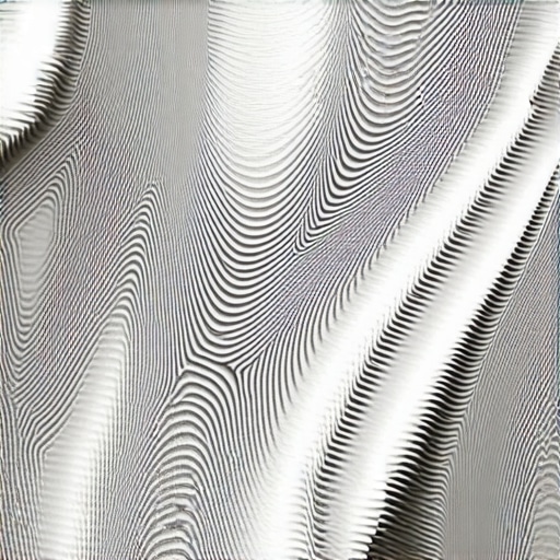 Damascus Steel Pattern Formation Detailed close-up of Damascus steel with layered swirling patterns