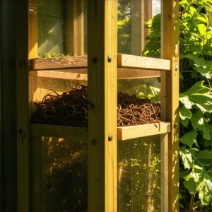 Design & Build a Multi-Tiered Reclaimed Wood Worm Bin for Vermiculture