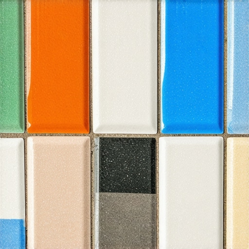 Close-up of sealed and weather-resistant outdoor ceramic mosaic with vibrant colors.