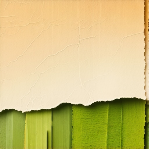 Close-up of textured handmade paper made from invasive plants