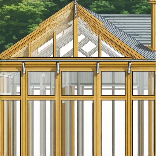 Reclaimed Wood Greenhouse Construction An illustration of a DIY reclaimed wood greenhouse with eco-friendly design elements.