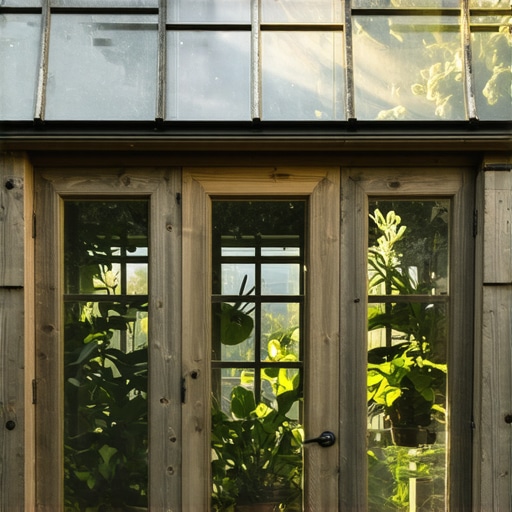 Reclaimed Wood Greenhouse with Plants Eco-friendly reclaimed wood greenhouse with plants inside