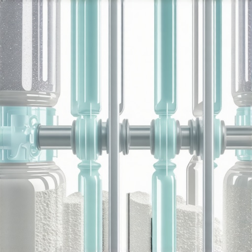 Recycled Biofilter in Aquaponics Close-up of a biofilter constructed from recycled plastic bottles used in an aquaponics system