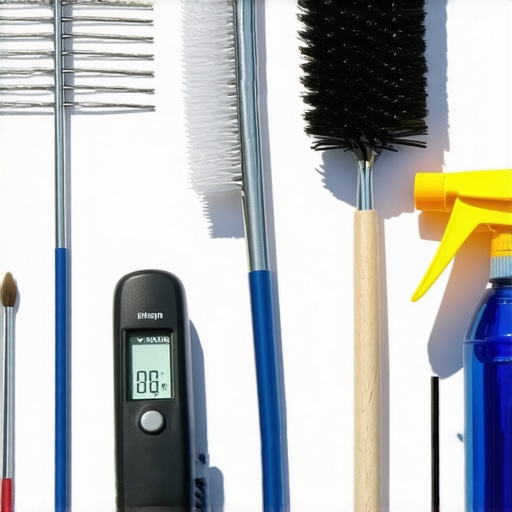 Tools for Maintaining Recycled Garden Art Close-up of gardening tools and equipment used for maintaining outdoor sculptures